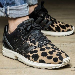 adidas ZX Flux ‘Leopard Splatter' Sneakers